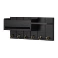 thumbnail image 3 of Wall Mounted Mail And Key Holder With Shelf Key HolderforWall Key Holder Wall Mount 6 Hooks And Storage Drawer Easy Installation Key RackforEntryway And Home Decor, 3 of 10