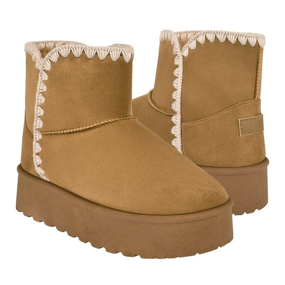 BOTINES DE INVIERNO FUROR MUJER 25026 SUEDE CAMEL
