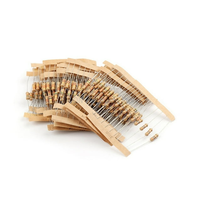 Bearachild Resistencia de película de carbono de plástico, portátil, extraíble, profesional, ajustable, 5 de precisión, resistencias de Electrónica 1W-0.1-750R
