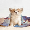 thumbnail image 2 of JUNZAN Waterproof Pet Blanket Dog Blankets, Heart Sky Bird Couple Pattern Printing Super Soft Warm,Urine Proof Washable Pet Blanket, 2 of 5