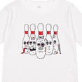 thumbnail image 4 of Inktastic Beat Up Bowling Pins Boys or Girls Long Sleeve Toddler T-Shirt, 4 of 5