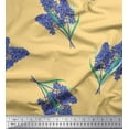 thumbnail image 1 of Soimoi Rayon Crepe Fabric Lavender Flower Fabric Prints By Yard 46 Inch Wide, 1 of 1