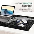 thumbnail image 5 of World Map Gaming Mouse Pad Black Desk Mat,Desk Pad XXL Mouse Pads for Desk 35.4x15.7in Mousepad with Stitched Edges,Non-Slip Rubber Base,Waterproof Computer Keyboard Pad for Gamer,Office&Work, 5 of 7