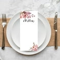 thumbnail image 3 of Koyal Wholesale Cinnamon Rose Florals Printable Wedding Paper Menu Cards for DIY Printer, Pack of 52, 3 of 5