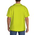 thumbnail image 5 of Gaeub Yellow Men's Lapel Short Sleeve Shirt, Relaxed Fit Shirt, Soft and Breathable for Outdoors Party Travel - X-Large, 5 of 7