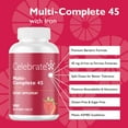 thumbnail image 2 of Celebrate Vitamins Multi-Complete 45 Bariatric Multivitamin with Iron Chewables, 45 mg of Iron, Forest Berry, 60 count, 2 of 5