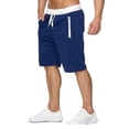 thumbnail image 2 of Mens Sports Pocket Solid Drawstring Board Trunk Beach Short Pants Shorts Summer Thin Trousers Zippered Pocket Loose Sweatpants, 2 of 6