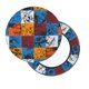 thumbnail image 2 of Disketp colorful plaid Dinosaur Funda Redonda para Taburete, Funda de Cojín para Silla de Bar Suave y Elástica-13 inch, 2 of 7