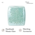 thumbnail image 2 of Whole Housewares Mosaic Glass Tissue Holder Decorative Tissue Cover Square Box | 1, 2 of 7