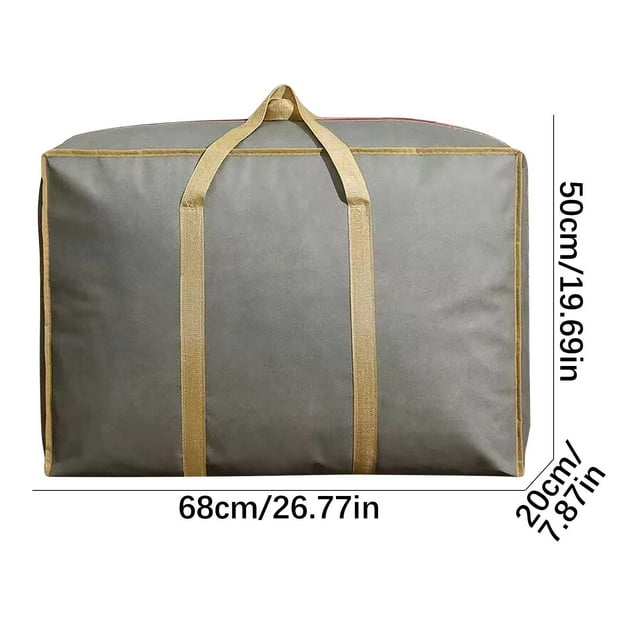 Bolsa de mudanza sobredimensionada para ropa, colchas, equipaje | Tote de almacenamiento de tela hilada de alta resistencia | Capacidad extra grande, resistente a desgarros | Organizador