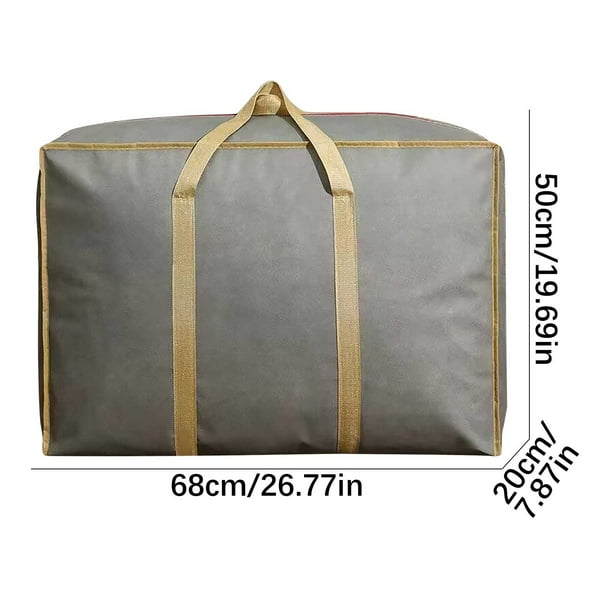 Xihbxyly Bolsa de Almacenamiento Extragrande, Bolsa de Embalaje de Gran Capacidad, Bolsa de Equipaje de Tela Hilada Duradera, Solución de Organización Multifuncional, para Uso En Casa, Escuela, Dormi