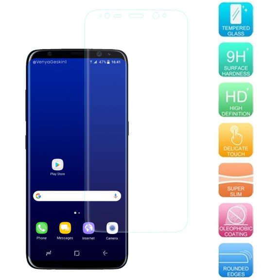 Galaxy S8 Plus Screen Protector, SOGA [Tempered Glass Series] HD Screen Protector for Samsung Galaxy S8 Plus (Full Coverage Protection) - Clear