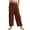 Coffee, variant on LILLUSORY Women‘s Linen Wide Leg Pants 2023 Casual Loose Lightweigt Beach Palazzo Harem Pants