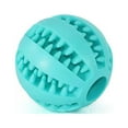 thumbnail image 4 of Pelota de juguete para perros con golosinas, dispensadora de comida y limpieza de dientes, de silicona, interactiva, para masticar, color azul claro, 4 of 12