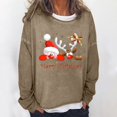 thumbnail image 2 of Sudaderas de Cuello Redondo de Navidad Para Mujer Primavera Otoño Manga Larga Impreso Suéter Top Odeerbi ODB193657, 2 of 5