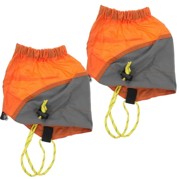 LEORX Outdoor Hiking Ankle Gaiters Waterproof with Webbing Cord in Orange