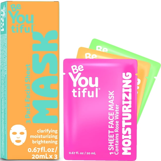 Set de mascarillas faciales BeYoutiful Hydrating para todo tipo de piel