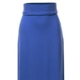 thumbnail image 4 of A2Y Women's Basic Foldable High Waist Floor Length Maxi Skirts Sapphire XL, 4 of 5