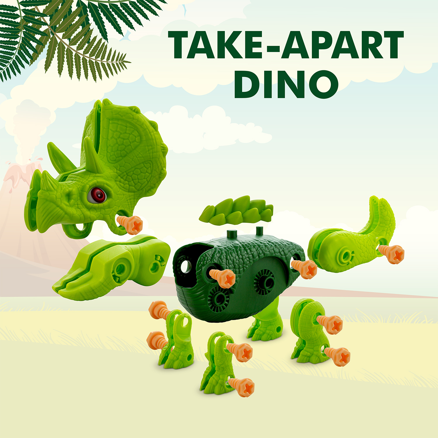 ToyVelt Dinosaur Take Apart Stem Toys for Boys & Girls Age 3 - 12 years old - Pack of 3 huge Dinosaurs, With Electric Drill, Dinosaur Toys Christmas Birthday Gifts Boys Girls - image 3 of 8
