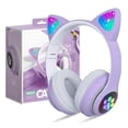 thumbnail image 2 of Audífonos diadema Bluetooth RGB Moreka STN-28 Morado, 2 of 9