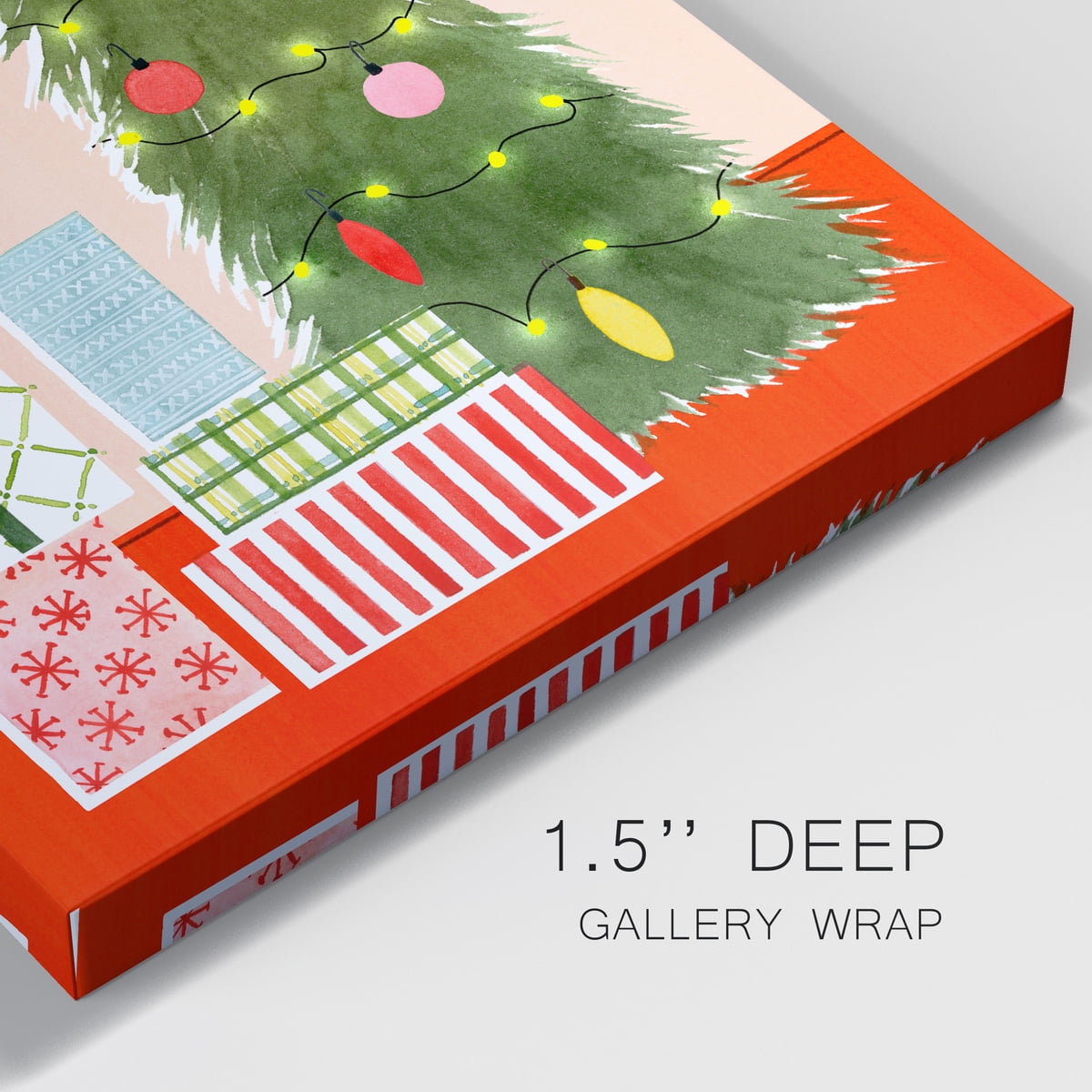 Christmas Stockings Collection B- Gallery Wrapped Canvas