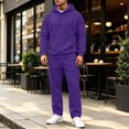 thumbnail image 5 of CONFREE Mens Track Suit 2 Peice Set Casual Sweatsuit for Men Baggy Hoodies Sweatpants Outfits Comfy Fall Winter Tracksuit, 5 of 6