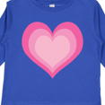 thumbnail image 4 of Inktastic Pink Valentine Heart Girls Long Sleeve Toddler T-Shirt, 4 of 5