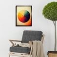 thumbnail image 2 of Minimalist Geometric Illustration Circle With Colourful Textures Red Yellow Blue Art Print Framed Poster Wall Decor 12x16 inch, 2 of 5