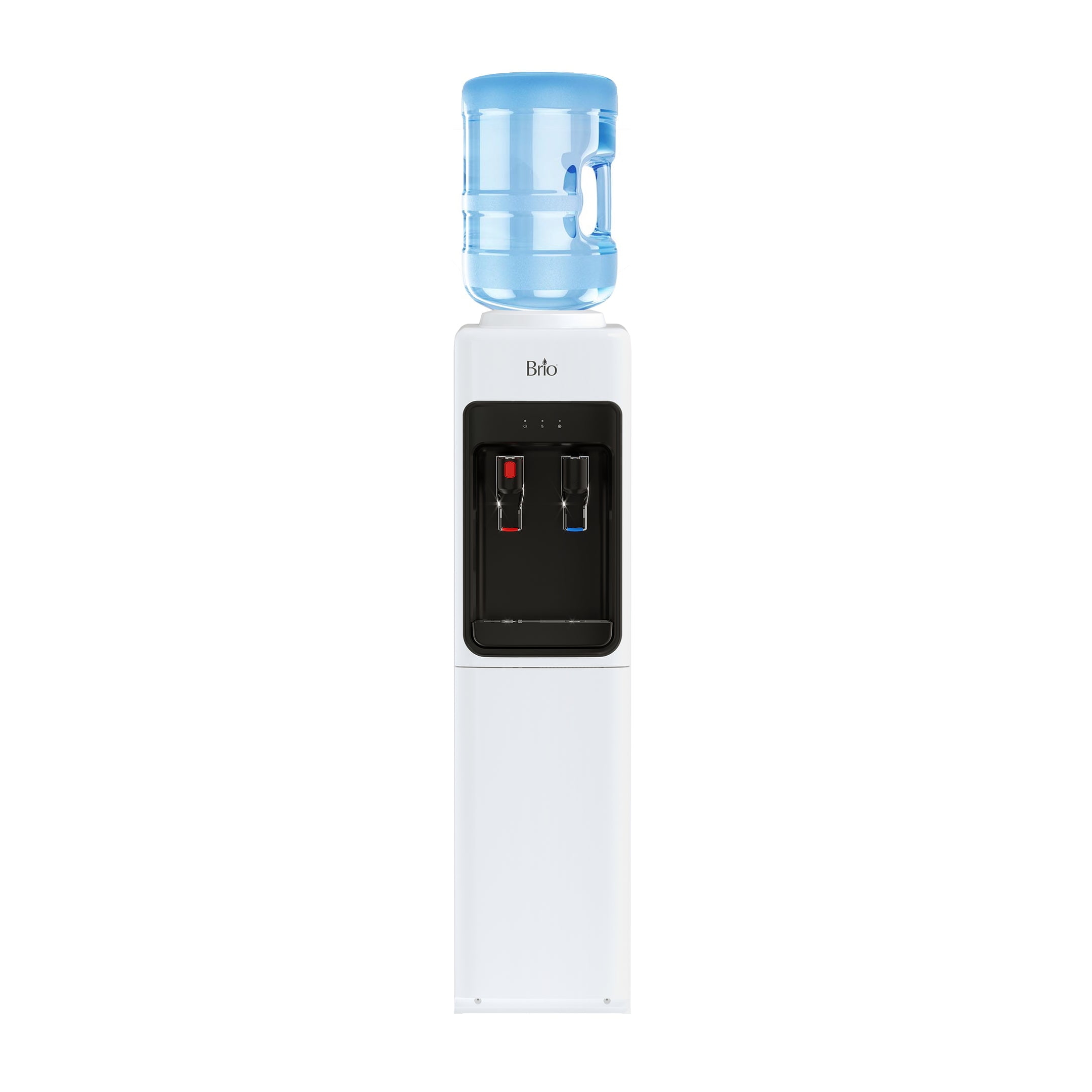 Brio 300 Series Slimline Top Load Hot and Cold Water Dispenser, 5 Gallon, White
