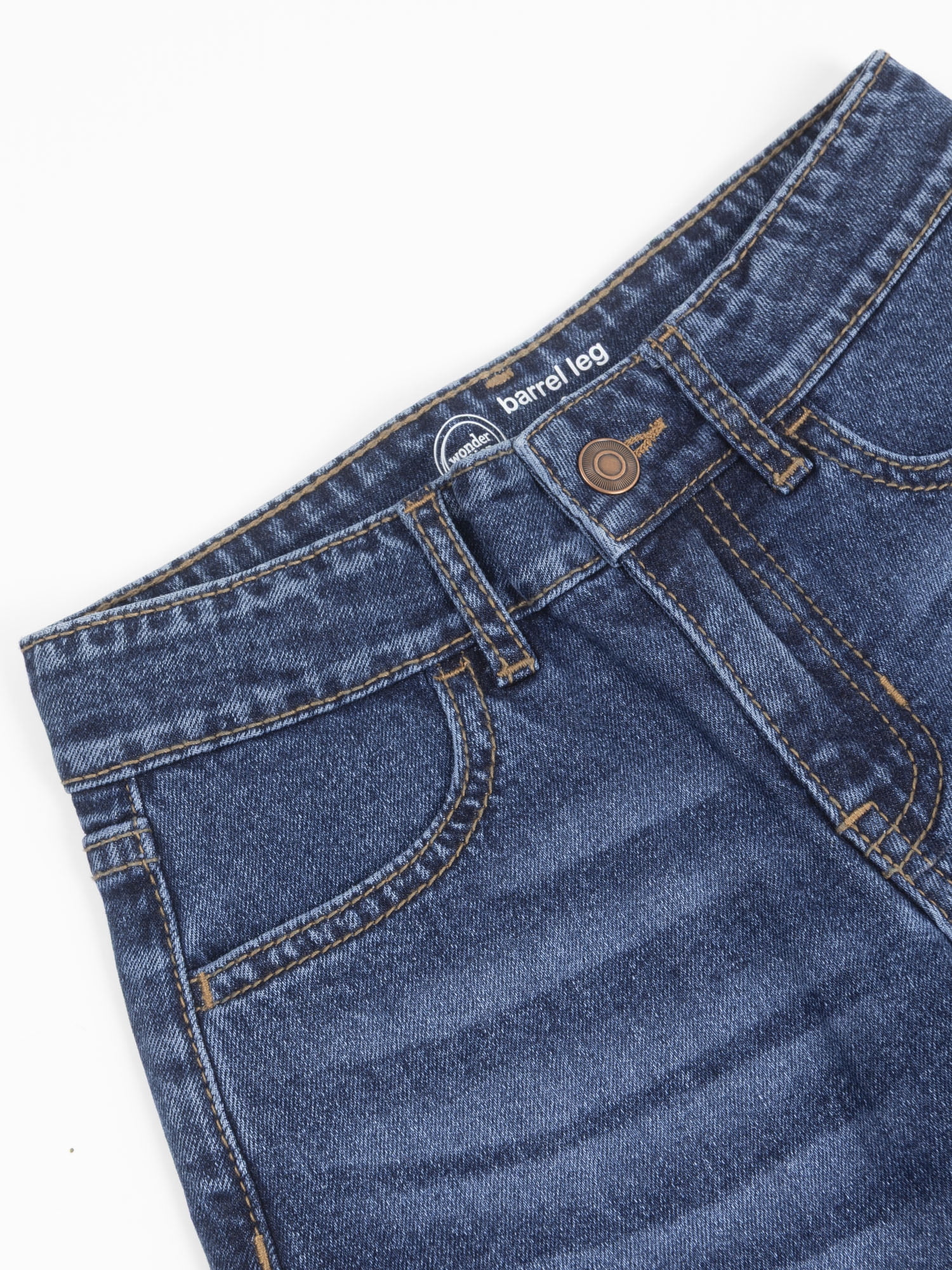 Wonder Nation Girls Barrel Jean, Sizes 5-18
