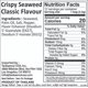 thumbnail image 4 of Big Crispy Seaweed Snack Sheets by | Japanese Sauce Flavor Thai Seaweed Chip | Healthy Nori Snacks for Kids and Adults | Low Calorie Seaweed Sheets | 12 Individually Wrapped Sheets per Box,, 4 of 5
