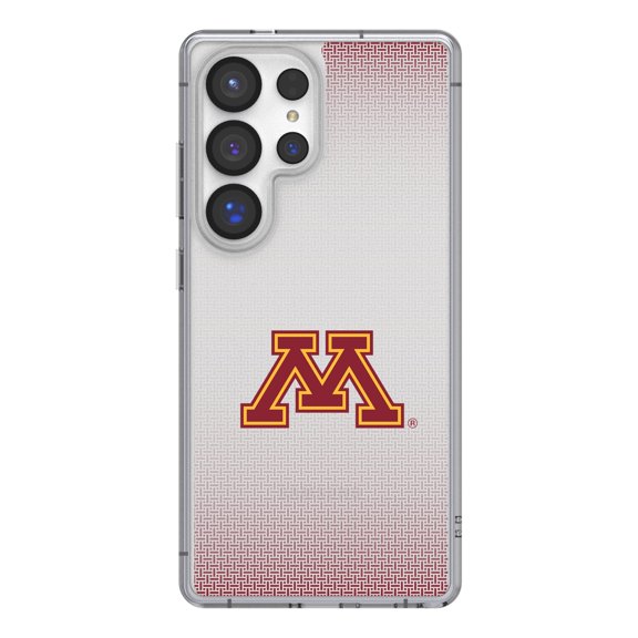 Minnesota Golden Gophers Linen Logo Galaxy Clear Case