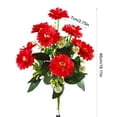 thumbnail image 3 of Anhility Patriotic Artificial Daisy Bouquet, 18.11" Red Handmade Silk Daisy Flowers for 4th of July Home Decor & Independence Day Table Centerpieces, 3 of 6