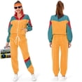 thumbnail image 4 of Disfraz de fantasía hippie de los años 80 y 90 para mujer, disfraz de fiesta disco, cosplay, para mujer adulta, para Halloween, carnaval, ropa rockera vintage, hip-hop, 4 of 5