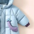 thumbnail image 6 of 0-6 Months Newborn Baby Winter Hooded Snowsuit Deer Ear Padded Romper Infant Zipper Warm Jumpsuit Outfit, 6 of 7