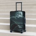 thumbnail image 5 of Yiaed Moonlit Night Sky Shark Print Travel Luggage Cover Suitcase Protector Fits 18-32 Inch Luggage Wheel Covers Patterned Elastic Luggage Anti-scratch（No luggage）-X-Large, 5 of 5