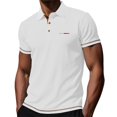 thumbnail image 2 of SOOMLON Dress Shirts for Men Short Sleeve Big and Tall Button Lapel Shirt Cooling Stretchy Pullover Travel Work Wear, 2 of 6