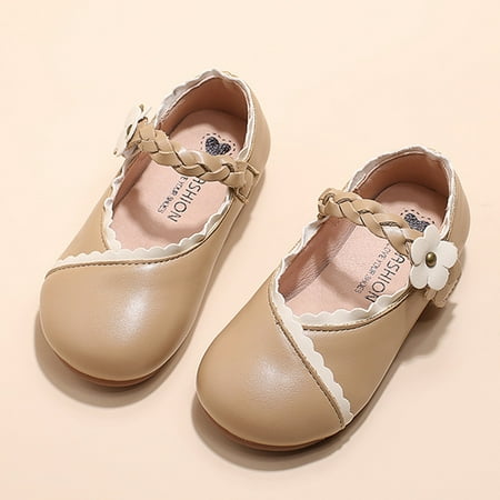 

AOOCHASLIY Baby Days Savings Shoes Event Fall Cute Bow Performance Soft Soles Fashionable Children s Single Shoes