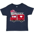 thumbnail image 3 of Inktastic Valentine's Day Red Firetruck with Pink Hearts Boys or Girls Toddler T-Shirt, 3 of 5