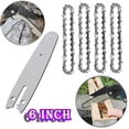 thumbnail image 3 of Landgoo 3 Pack 6 Inch Chainsaw Chain and Guide 1/4 Pitch 0.043"Gauge 37 DRIVE LINKS for Electric Chainsaw Wood Cutter, 3 of 7