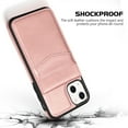 thumbnail image 6 of VENINGO Wallet Case for iPhone 13 & iPhone 14 with Card Holder Slots PU Leather Kickstand Magnetic Lock Lightweight Shockproof Full Body Protective Cover for iPhone 13 & iPhone 14, Rose Gold, 6 of 7