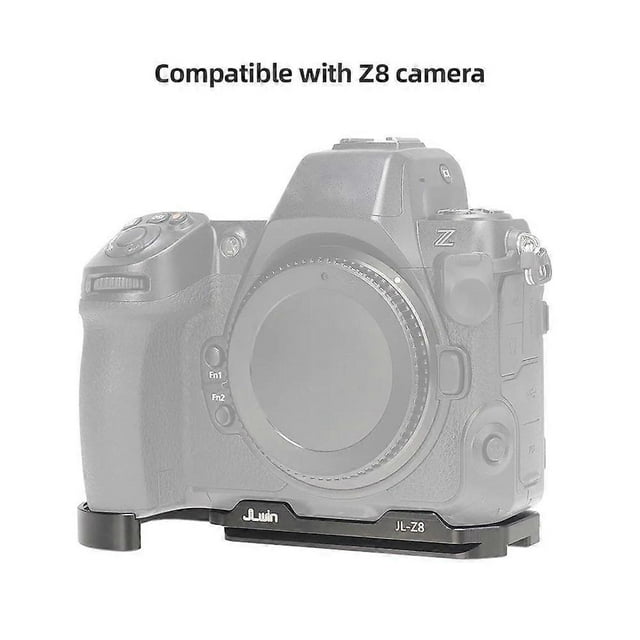 JLwin JL-Z8 Camera Metal Extension Base Plate Mount Bracket Aluminum Alloy with Arca QR Plate Slot & 1/4 Inch Screws Holes Compatible with Nikon Z8