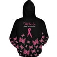 thumbnail image 6 of Personalized Breast Cancer Hoodie 3D, Pink Ribbon Awareness Sweatshirt, Survivor Pride Breast Cancer Zip Hoodie (Sweatshirt, S), 6 of 7