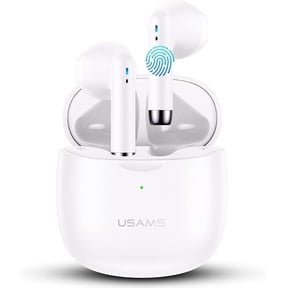 for Astro Slide 5G Wireless Earbuds, Bluetooth 5.0 Headphones in Ear with Charging Case, Hands-Free Headset with Mic, Hi-Fi Stereo Sound, Touch Control - White
