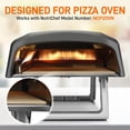 thumbnail image 3 of NutriChef Baking Stone for Pizza - 12.8” x 12.8” Durable and Safe Cooking Stone for BBQ Grill and Oven, Thermal Shock Resistant Grilling Stone, For Pies, Pastry & Bread, 3 of 5