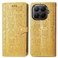 thumbnail image 1 of Funda Cartera FOXDOCK para Xiaomi 15T Pro , Flip PU con Relieve de Gatos y Perros, Tarjetero y Soporte, 1 of 6