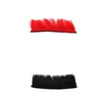 thumbnail image 1 of 2 Piezas de Casco de Snowboard de Esquí Sunnimix Hawks Hair con Adhesivo de Sujeción de Bucle rojo y negro, 1 of 8