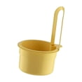 thumbnail image 3 of Cesta de drenaje colgante para fregadero de cocina, colador de alimentos, tapa inferior con botón pulsador, Amarillo, 3 of 9