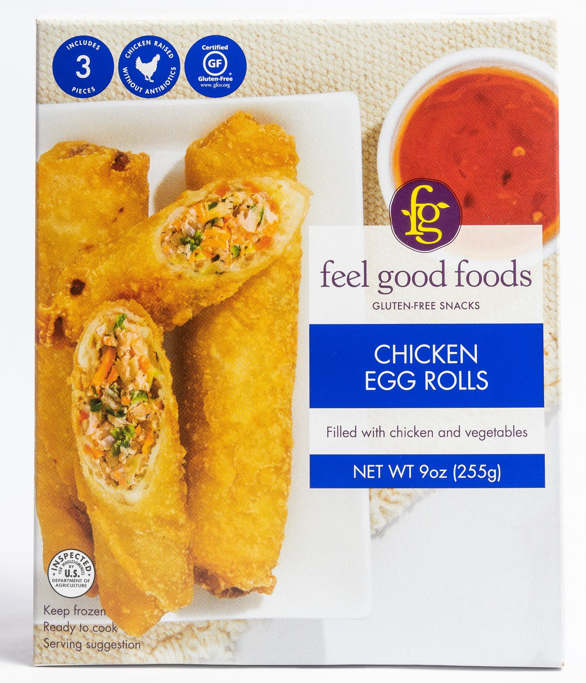Feel Good Foods Gluten-Free Chicken Egg Rolls