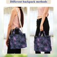 thumbnail image 4 of FORMRS Womens Corduroy Tote Bag Crossbody Shoulder Purse Handbag with Detachable Strap, Purple Sky Pattern, 4 of 7